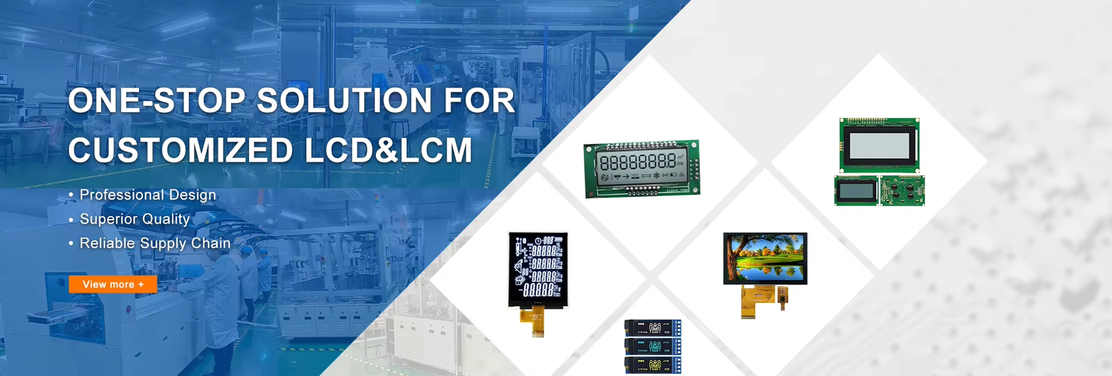 Lcd Panel Factory Segment lcd display factory - Character lcd manufacturer from China